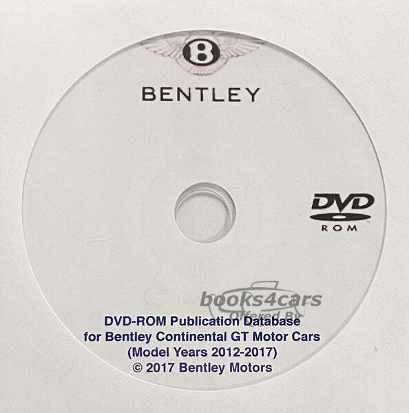 view cover of 2012-2017 Betley GT GTC Shop Service Repair Manual DVD