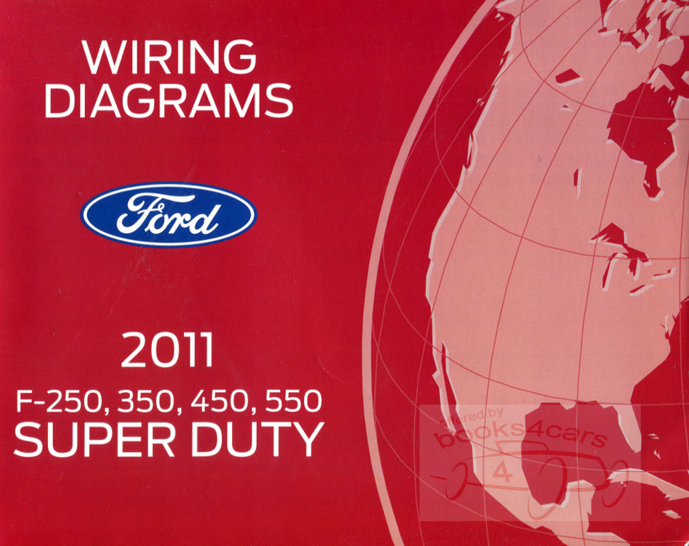 view cover of 2011 Ford F250 F550 truck & super duty wiring diagram for F-250 thru F-550 including F350 & F450