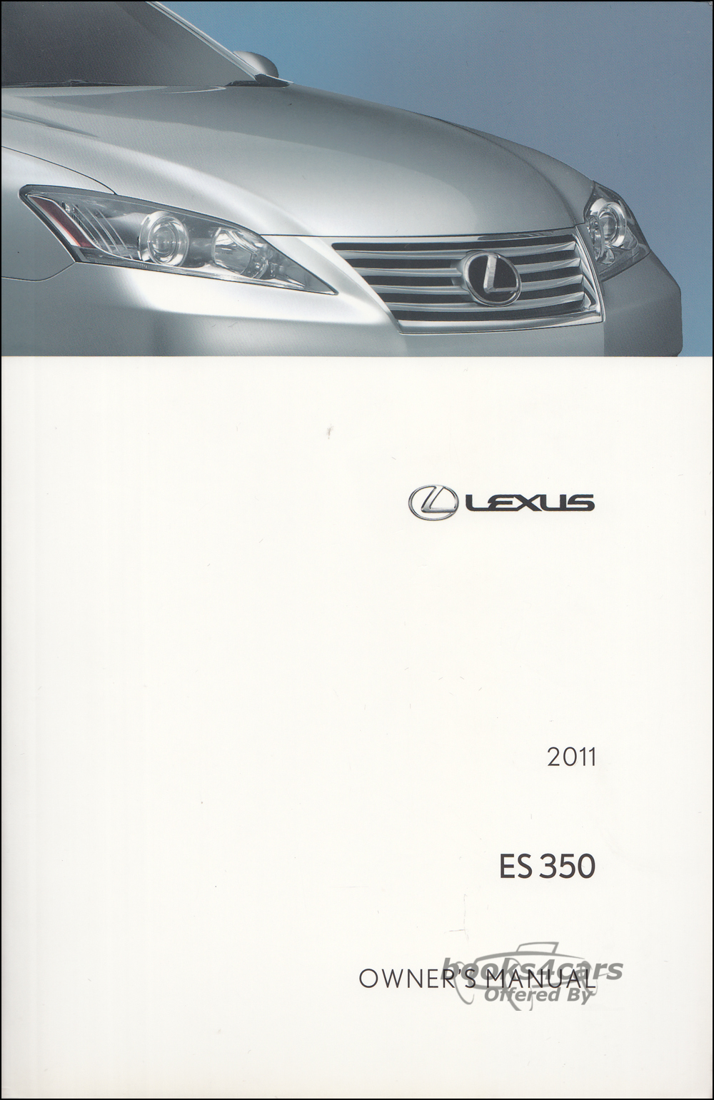 view cover of 2011 ES350 owners manual by Lexus