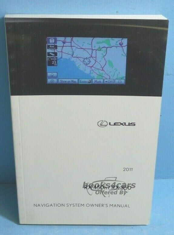 view cover of 2011 RX350 RX450h Navigation owners manual by Lexus RX 350 450