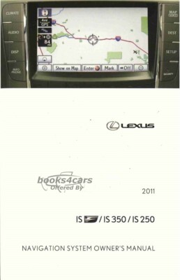 view cover of 2011 IS250 IS350 Navigation owners manual by Lexus