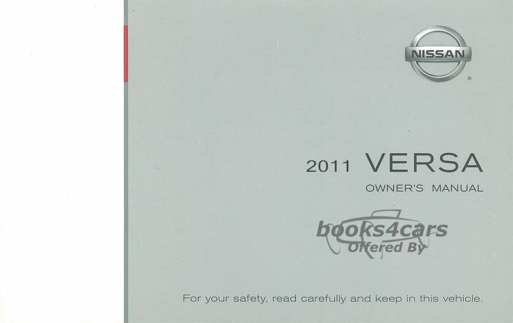 view cover of 2011 Versa Owners Manual by Nissan