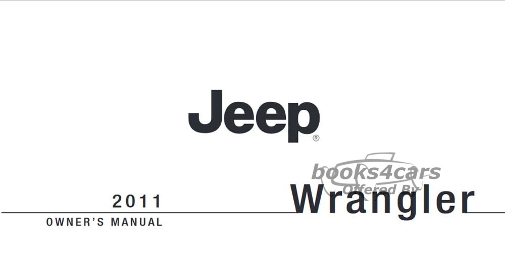 view cover of 2011 Wrangler Owners Manual by Jeep