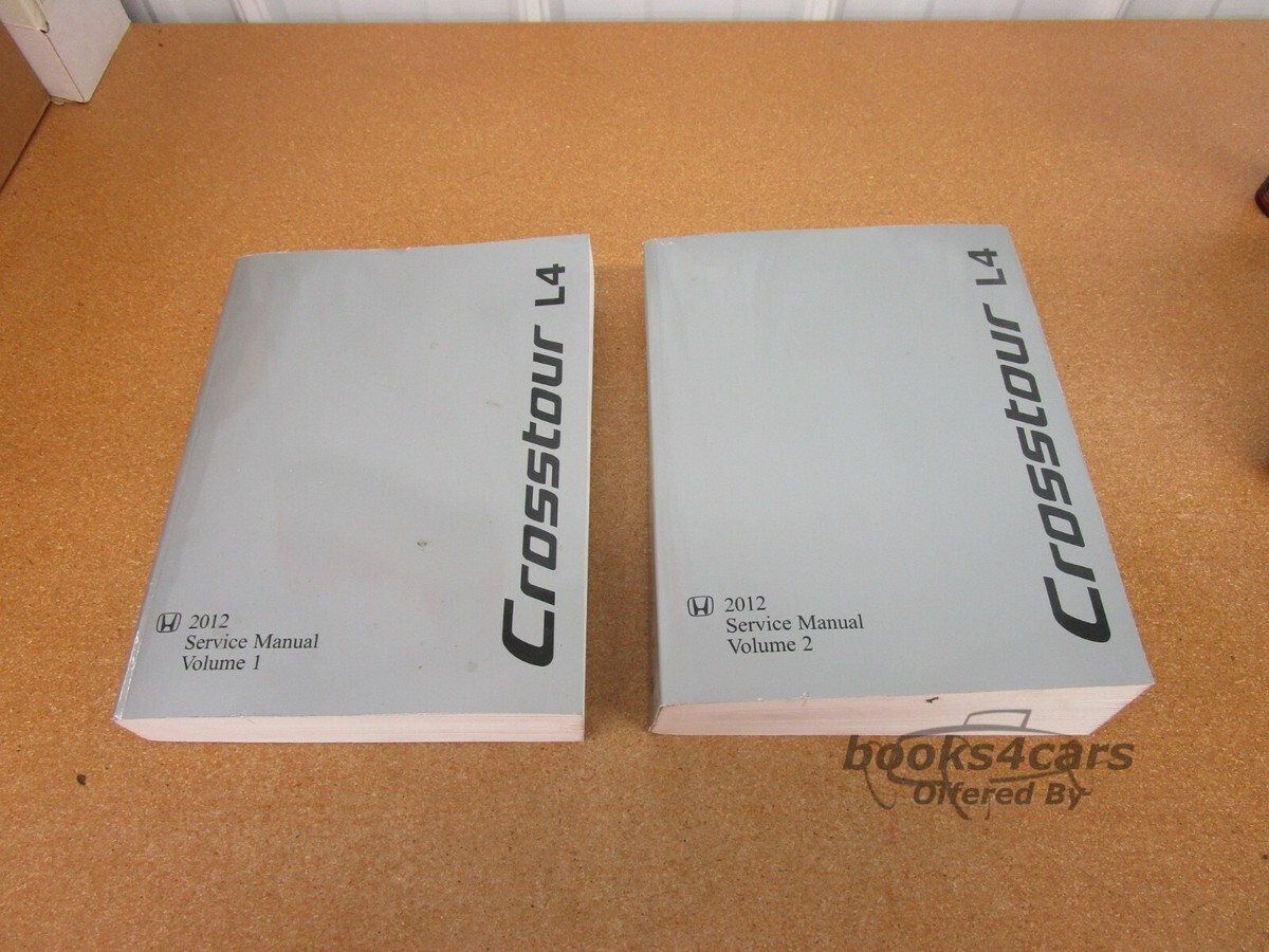 view cover of 2012 Accord Crosstour 4 cyl Shop Service Repair Manual by Honda