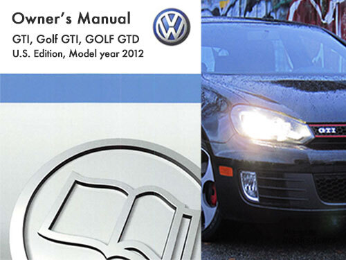 view cover of 2012 Volkswagen Golf GTI owners manual includes GTD