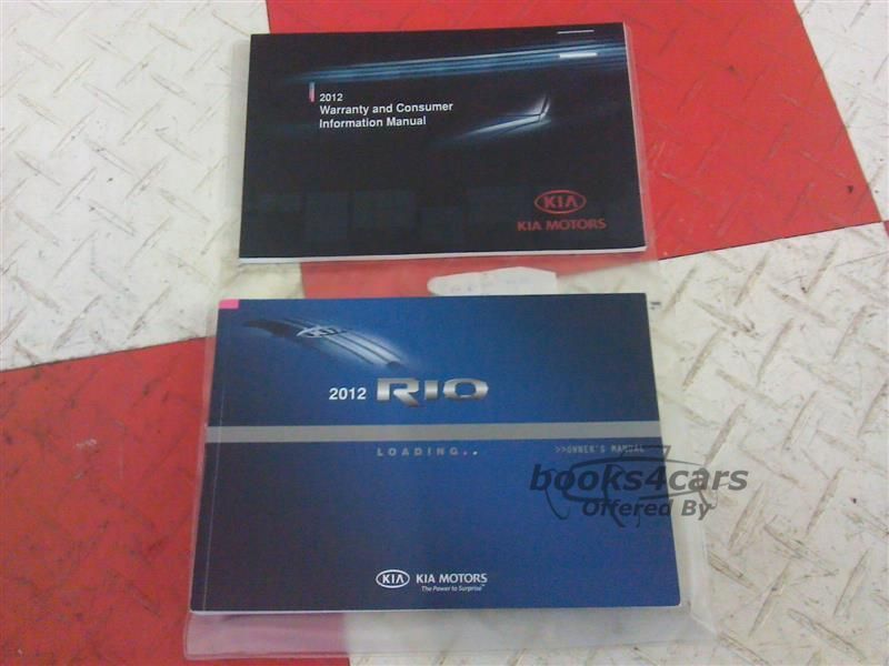 view cover of 2012 Kia Rio Owners Manual