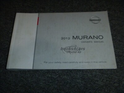 view cover of 2012 Murano owners manual by Nissan