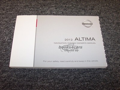 view cover of 2012 Altima Navigation System Owners Manual by Nissan