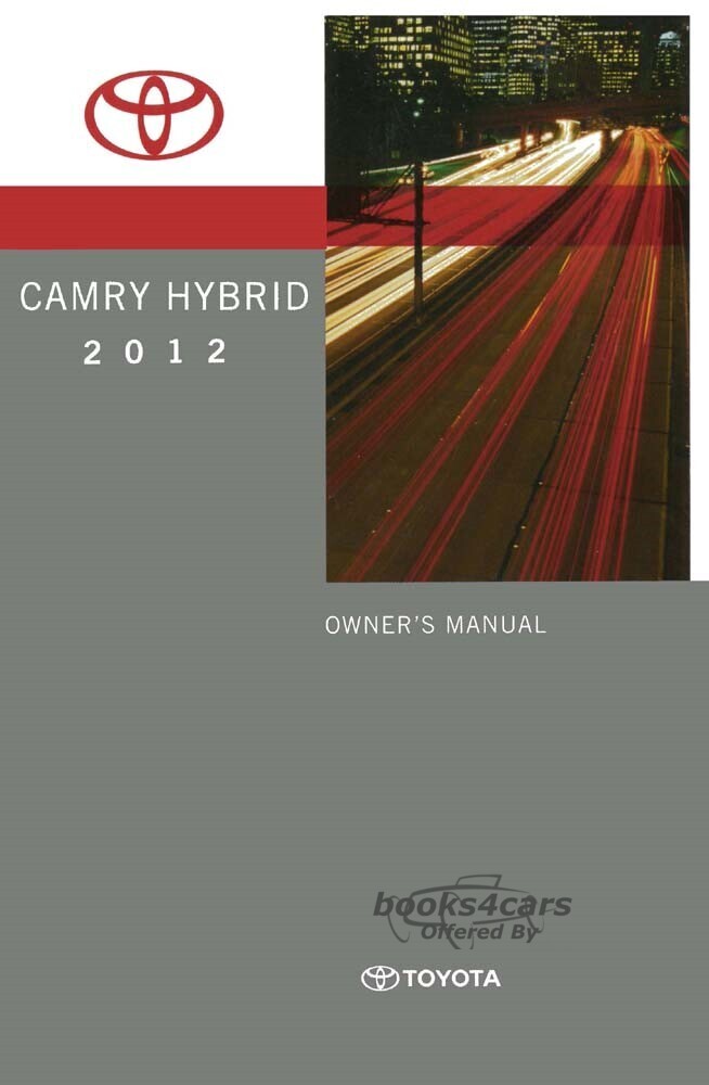 view cover of 2012 Camry Hybrid owners manual by Toyota