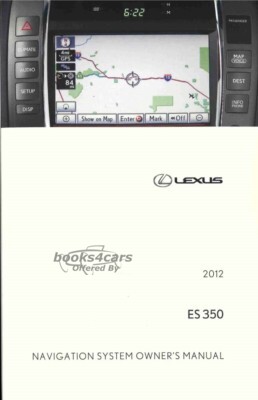 view cover of 2012 ES350 Navigation owners manual by Lexus