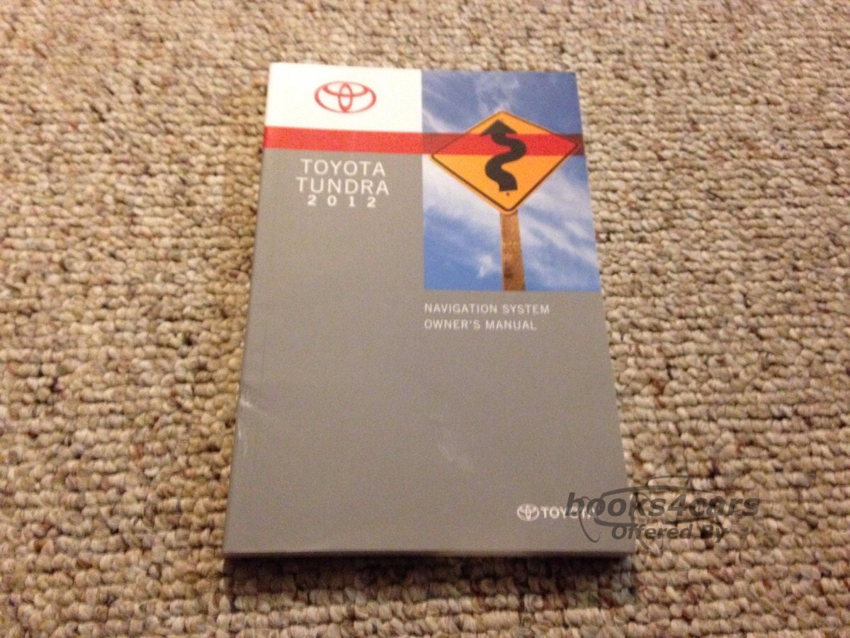 view cover of 2012 Tundra Navigation owners manual by Toyota