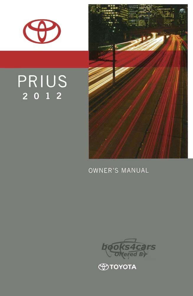 view cover of 2012 Prius Owners Manual by Toyota