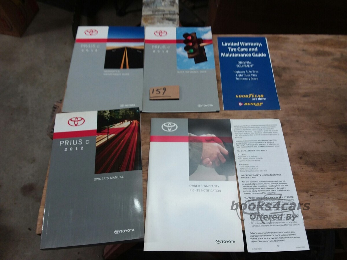 view cover of 2012 Prius C Owners Manual by Toyota