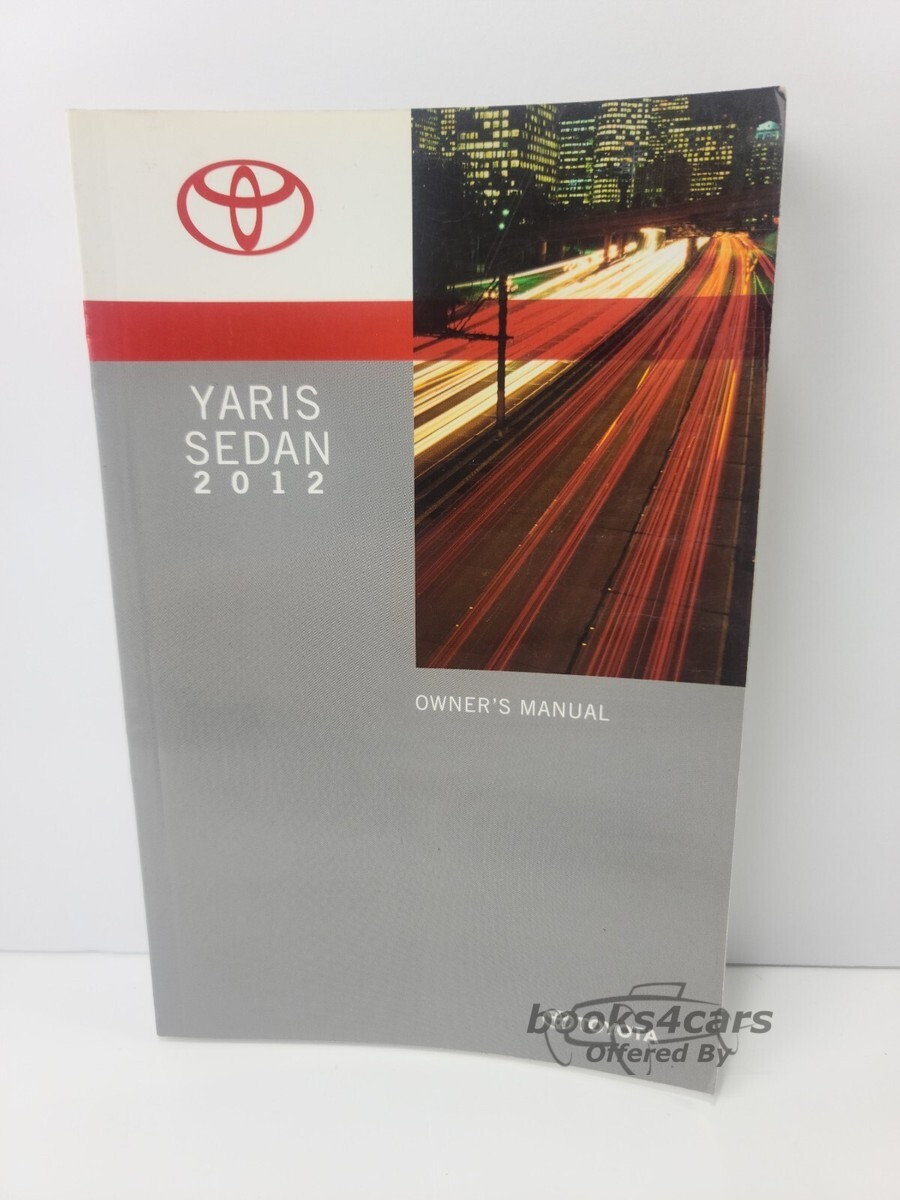 view cover of 2012 Yaris Hatchback owners manual by Toyota