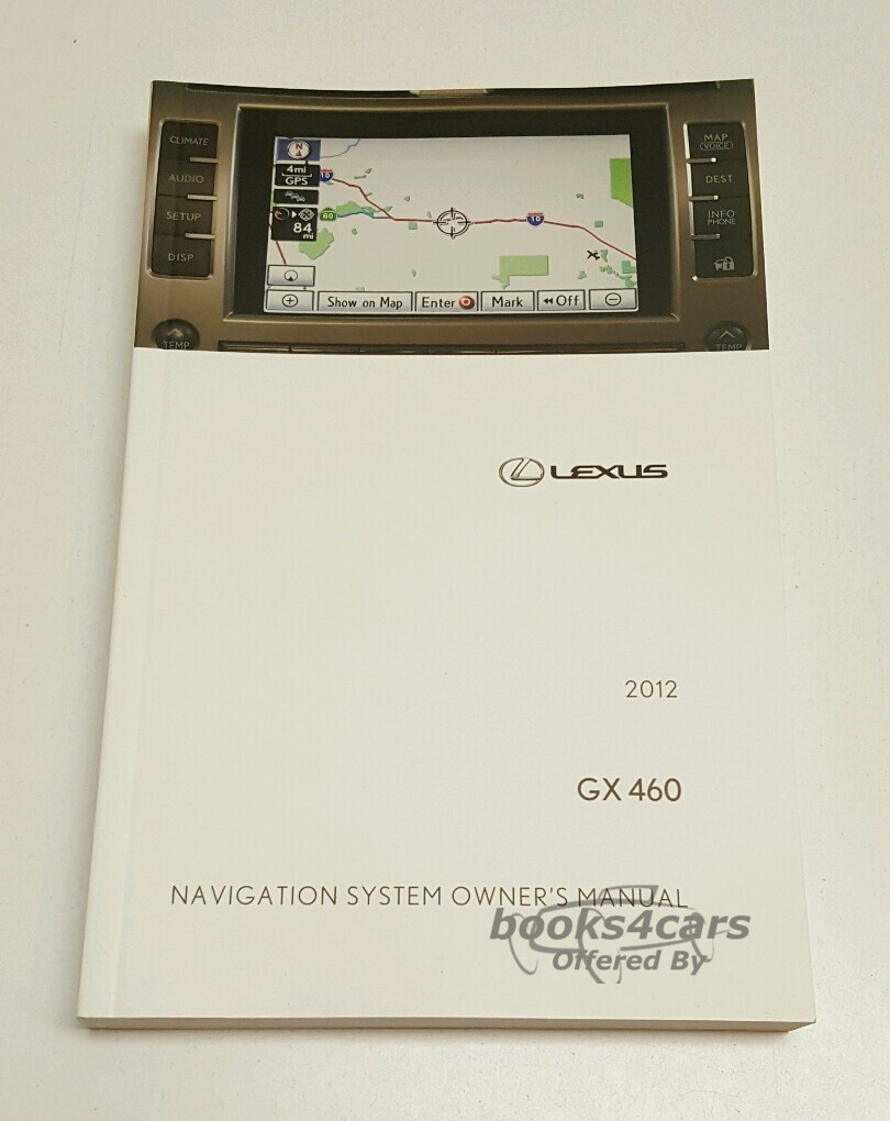 view cover of 2012 GX460 Navigation owners manual by Lexus