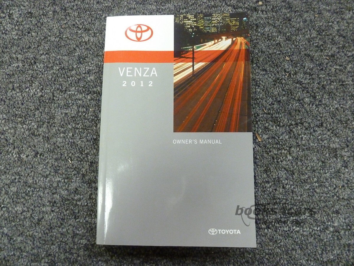 view cover of 2012 Venza Owners Manual by Toyota