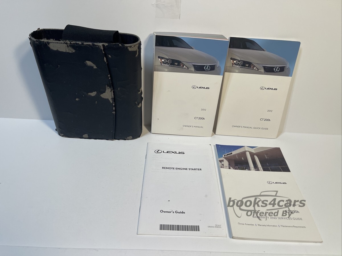view cover of 2012 CT200H owners manual by Lexus
