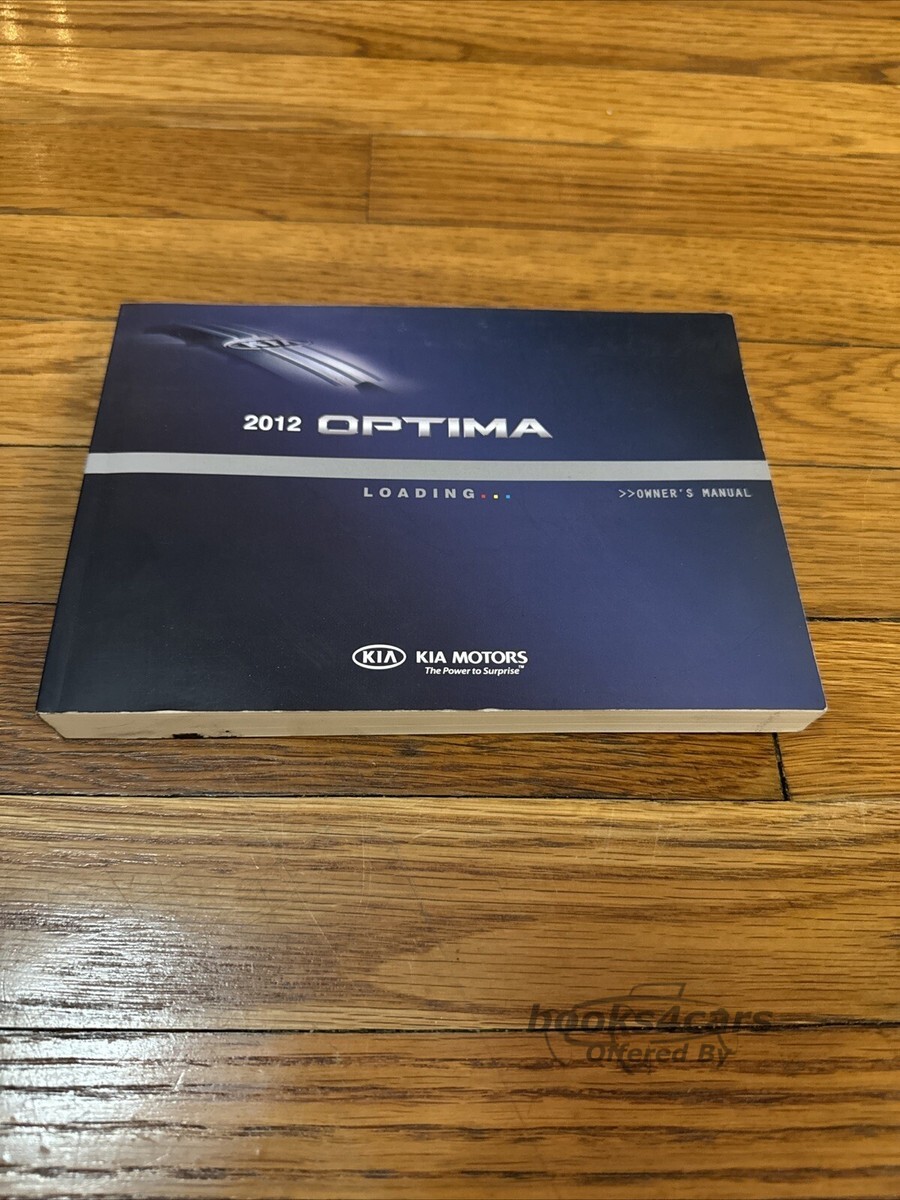 view cover of 2012 Kia Optima owners manual