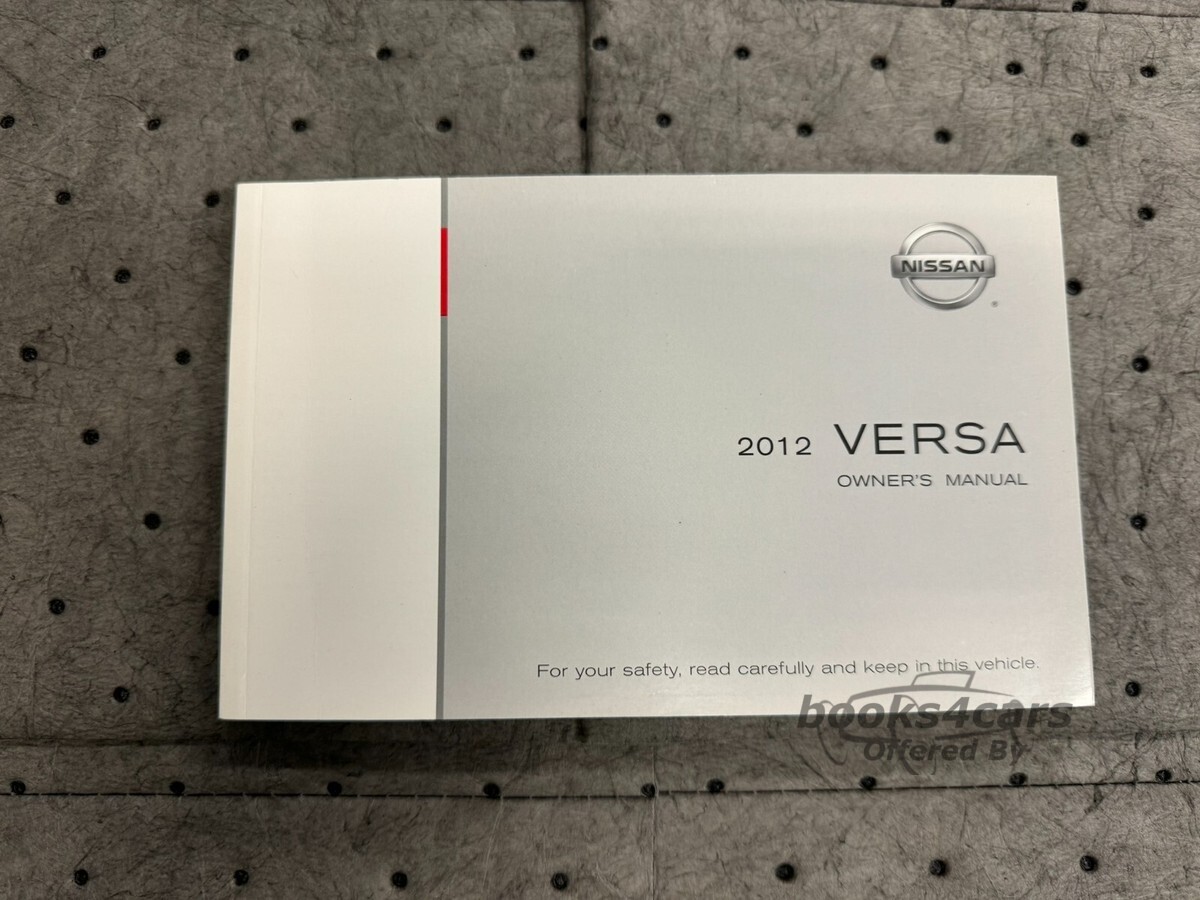 view cover of 2012 Versa Owners Manual by Nissan