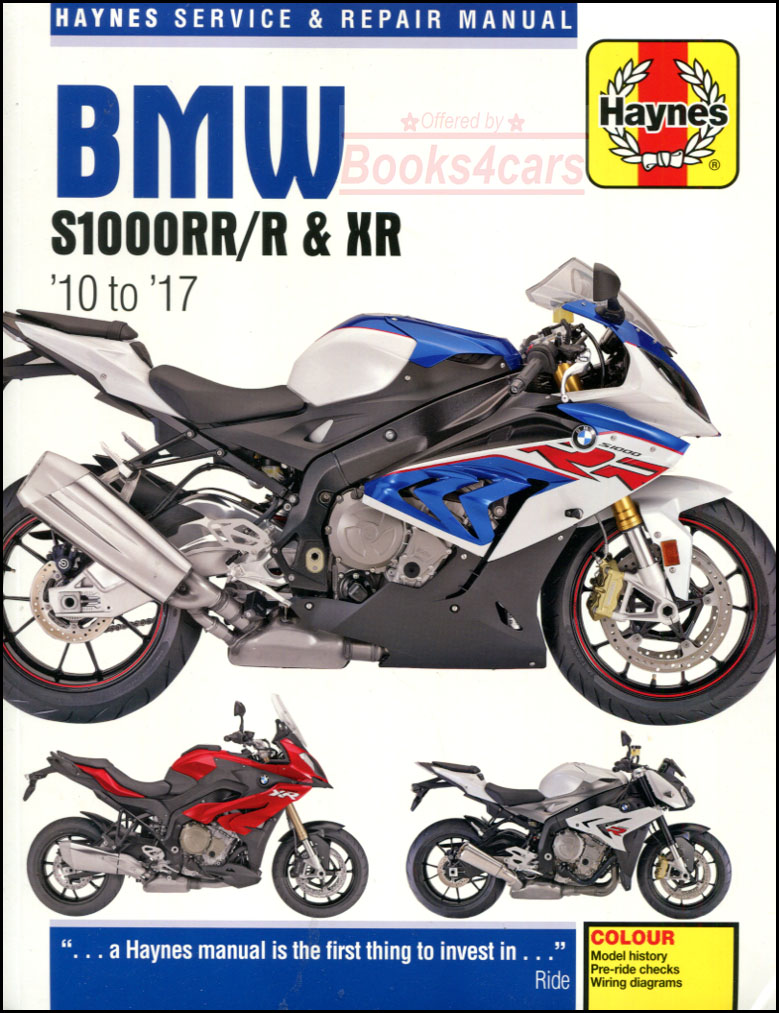 view cover of 2010-2017 S1000 BMW Shop Service Repair Manual by Haynes 320 pgs S1000R S1000RR S1000XR