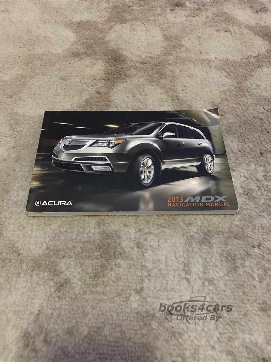 view cover of 2013 MDX Navigation owners manual by Acura