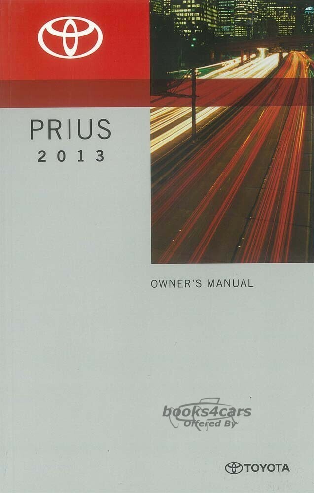 view cover of 2013 Prius Owners Manual by Toyota