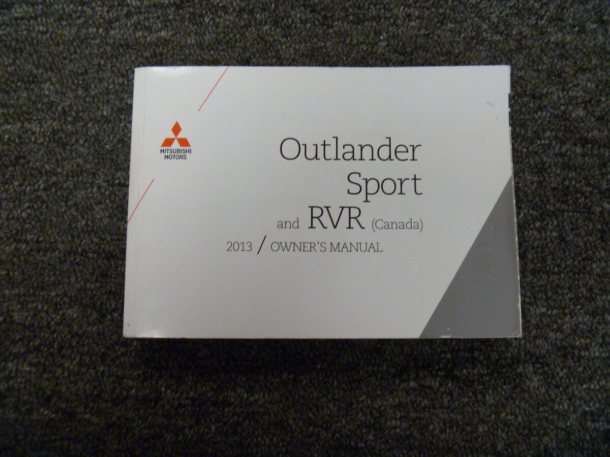 view cover of 2013 Outlander Sport owners manual by Mitsubishi