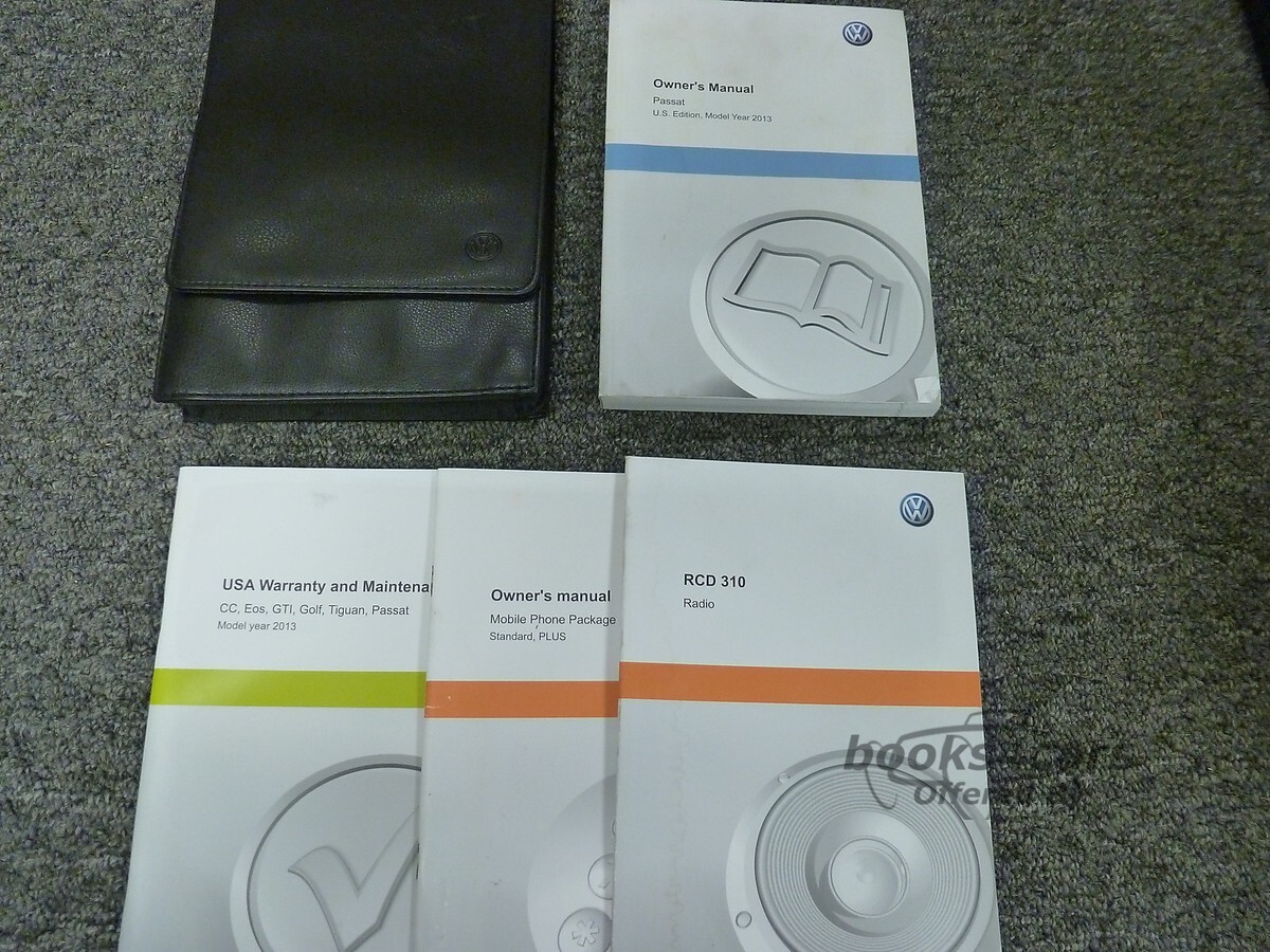 view cover of 2013 Passat owners manual by Volkswagen
