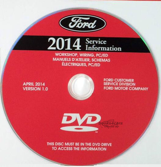 view cover of 2014 Focus shop Manual on CD DVD by Ford