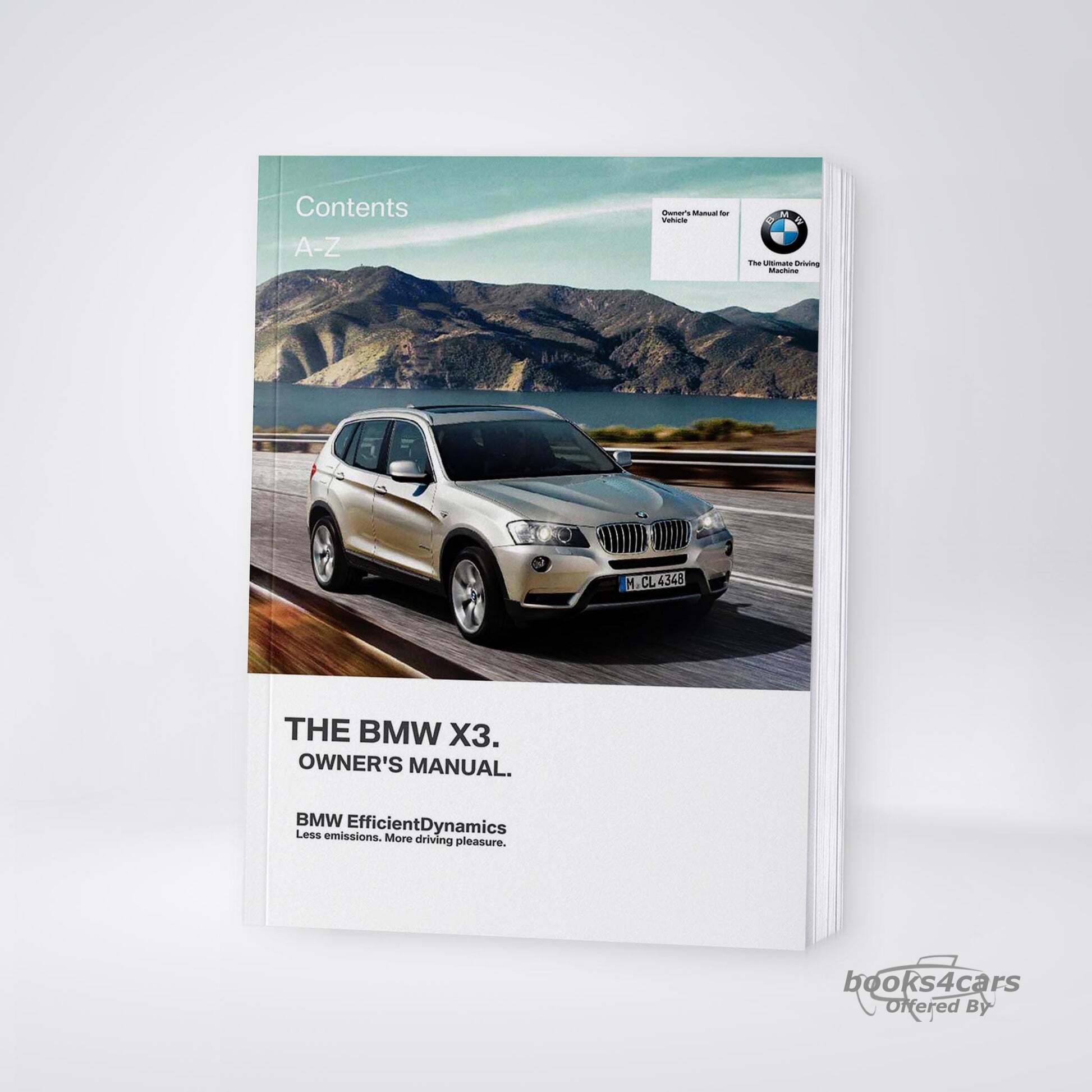 view cover of 2014 X3 owners manual by BMW