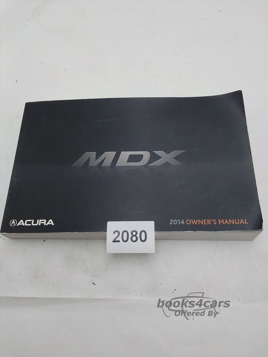 view cover of 2014 MDX owners manual by Acura