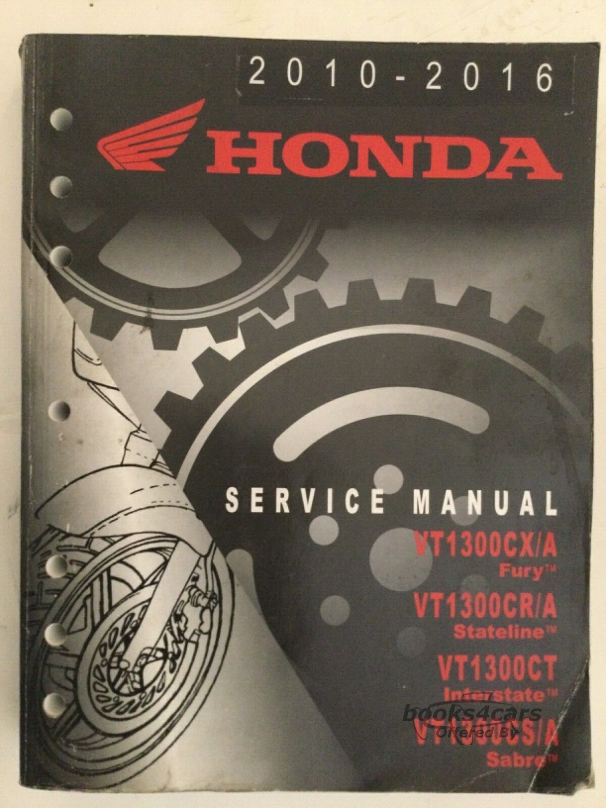 view cover of 2010-2016 VT1300CR/CS/CT/CX Shop service repair manual by Honda