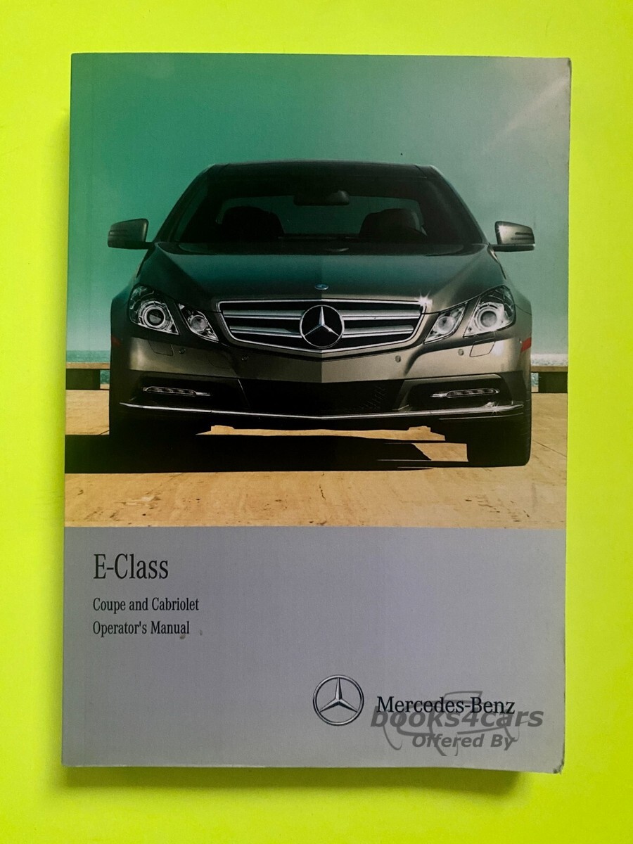 view cover of 2014 E350 E550 E-class Coupe Convertible Owners Manual by Mercedes