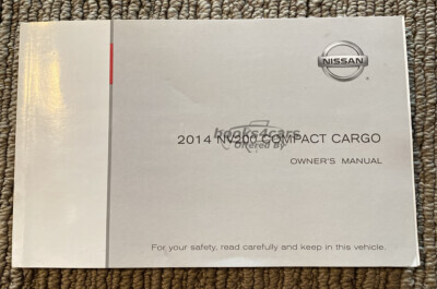 view cover of 2014 NV200 Compact Cargo Owners Manual by Nissan for NV 200