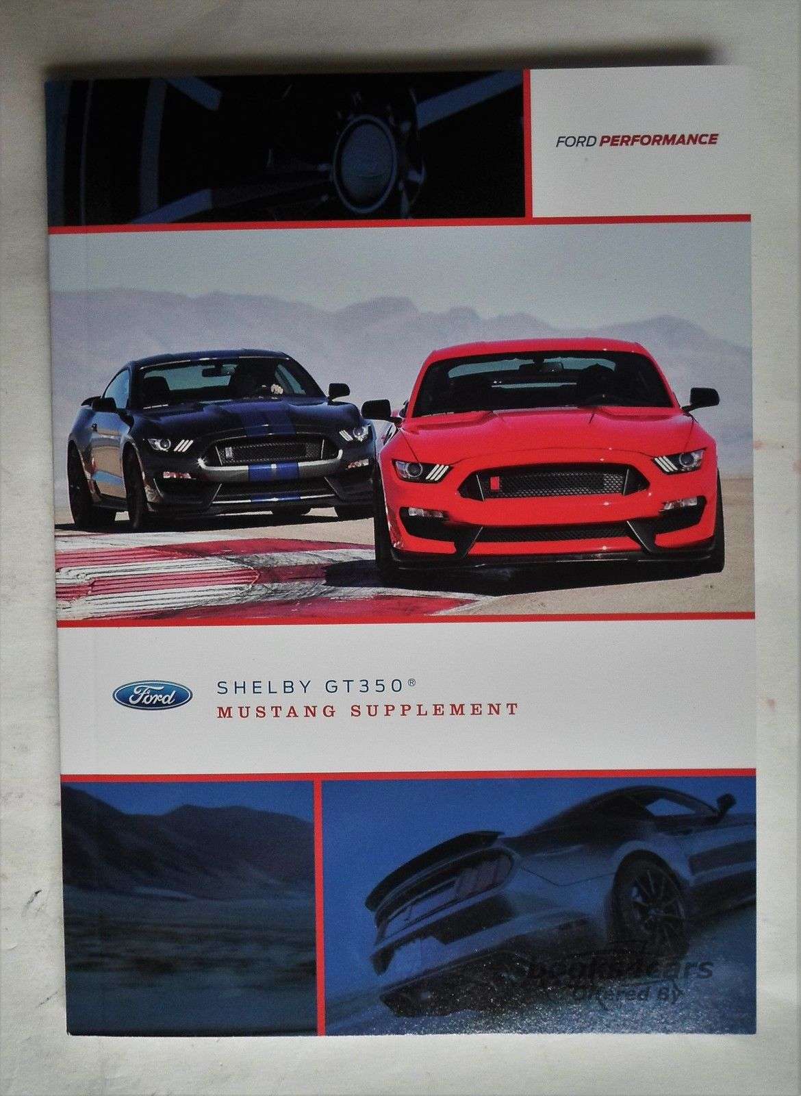 view cover of 2015-2016 Mustang Shelby GT350 owners manual supplement by Ford