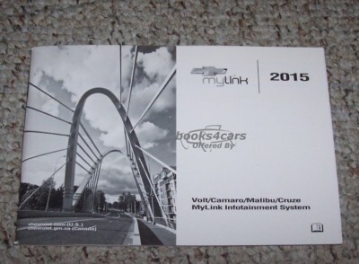 view cover of 2015 Cruze Volt Camaro Malibu Infotainment MYLINK Owners Manual by Chevrolet