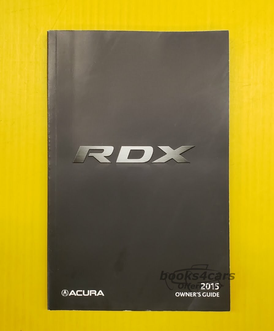 view cover of 2015 RDX owners manual by Acura
