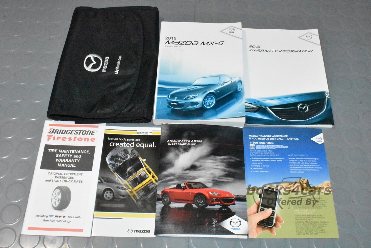 view cover of 2015 MX5 Miata owners manual by Mazda