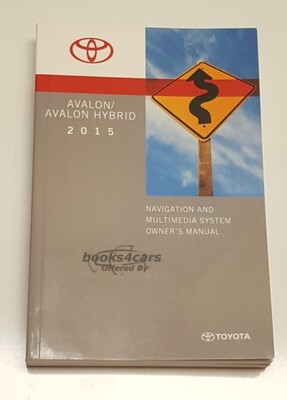 view cover of 2015 Avalon Naviagation Owners Manual by Toyota