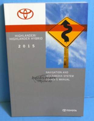 view cover of 2015 Highlander Navigation owners manual by Toyota