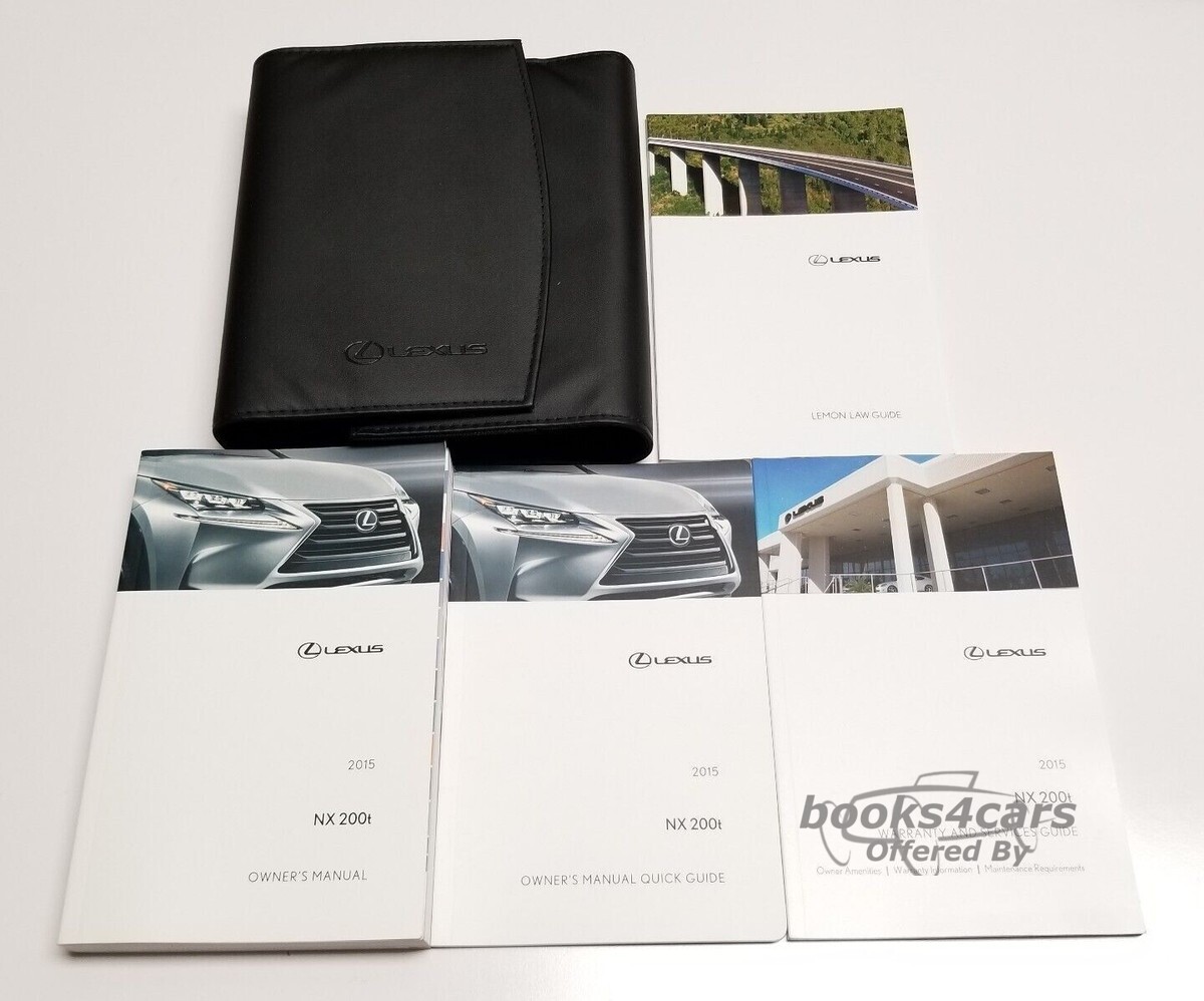 view cover of 2015 NX200t quick guide owners manual by Lexus