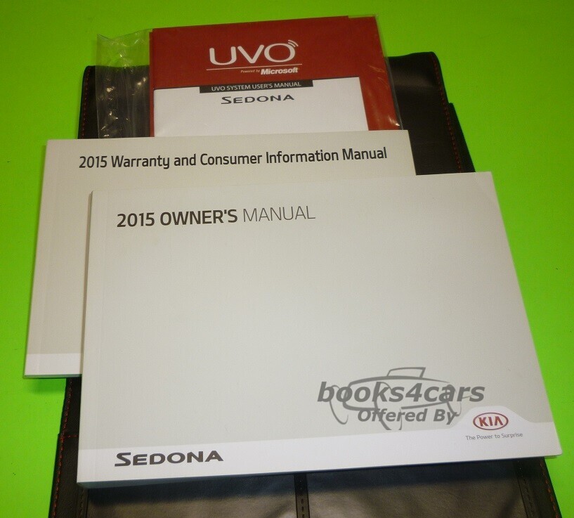 view cover of 2015 Kia Sedona Owners manual