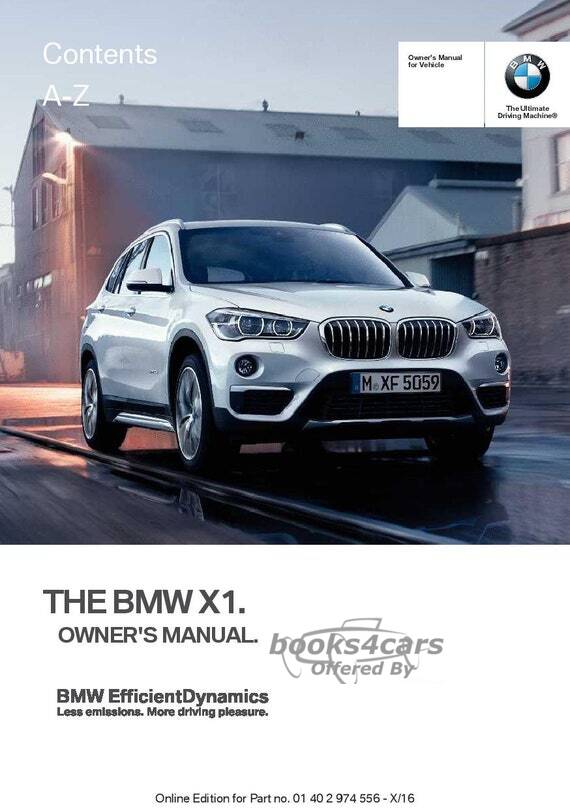 view cover of 2015 X1 Owners Manual by BMW
