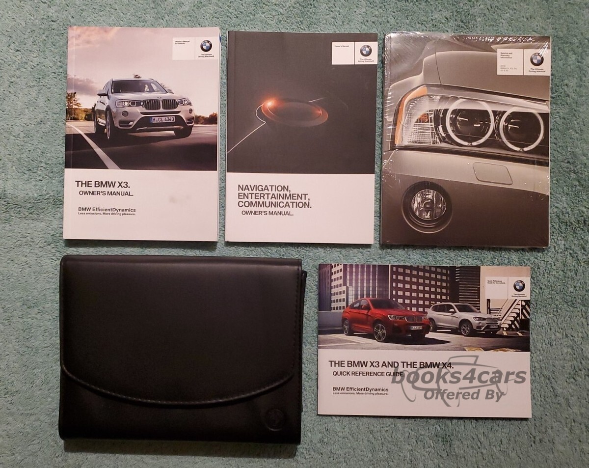 view cover of 2016 X3 Owners Manual by BMW