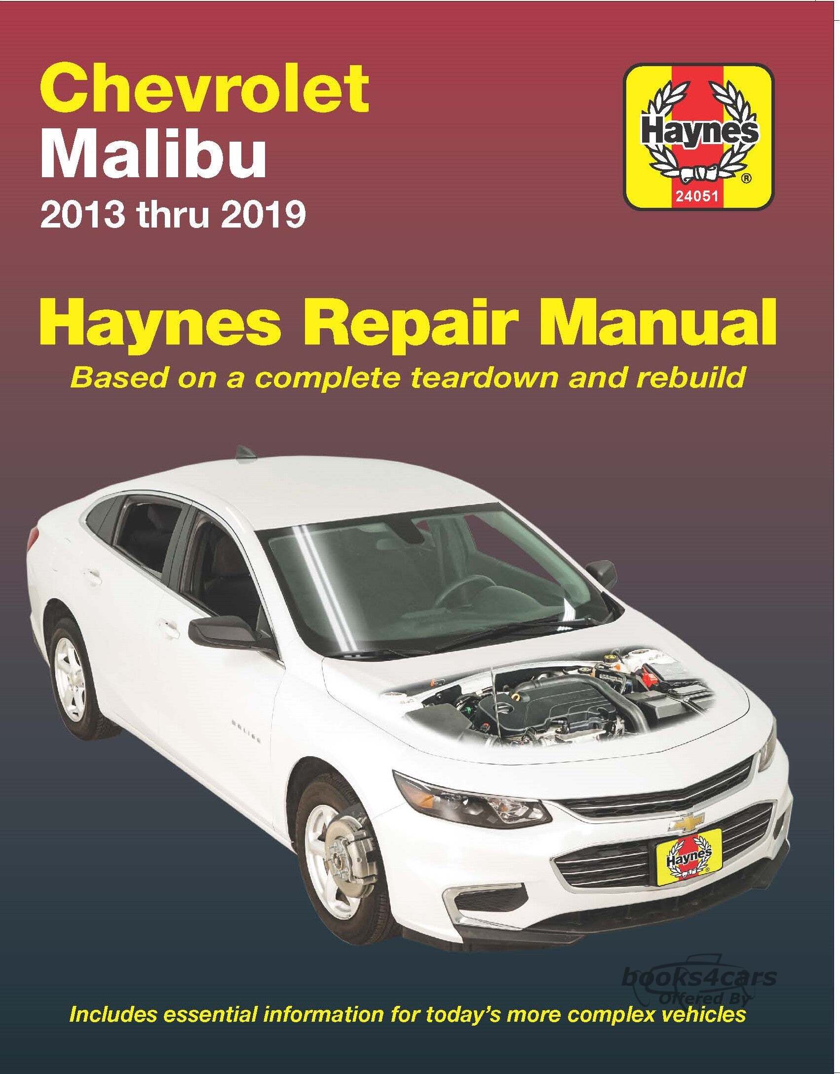 view cover of 2013-2019 Chevrolet Malibu Shop Service Repair Manual by Haynes