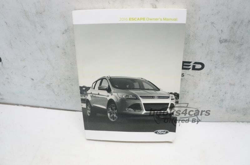 view cover of 2016 Escape owners manual by Ford