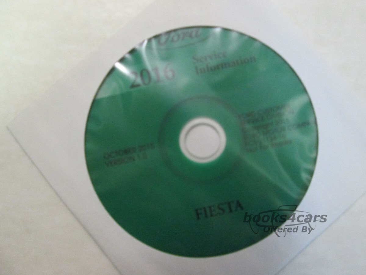 view cover of 2016 Fiesta Shop Service Repair Manual by Ford CD