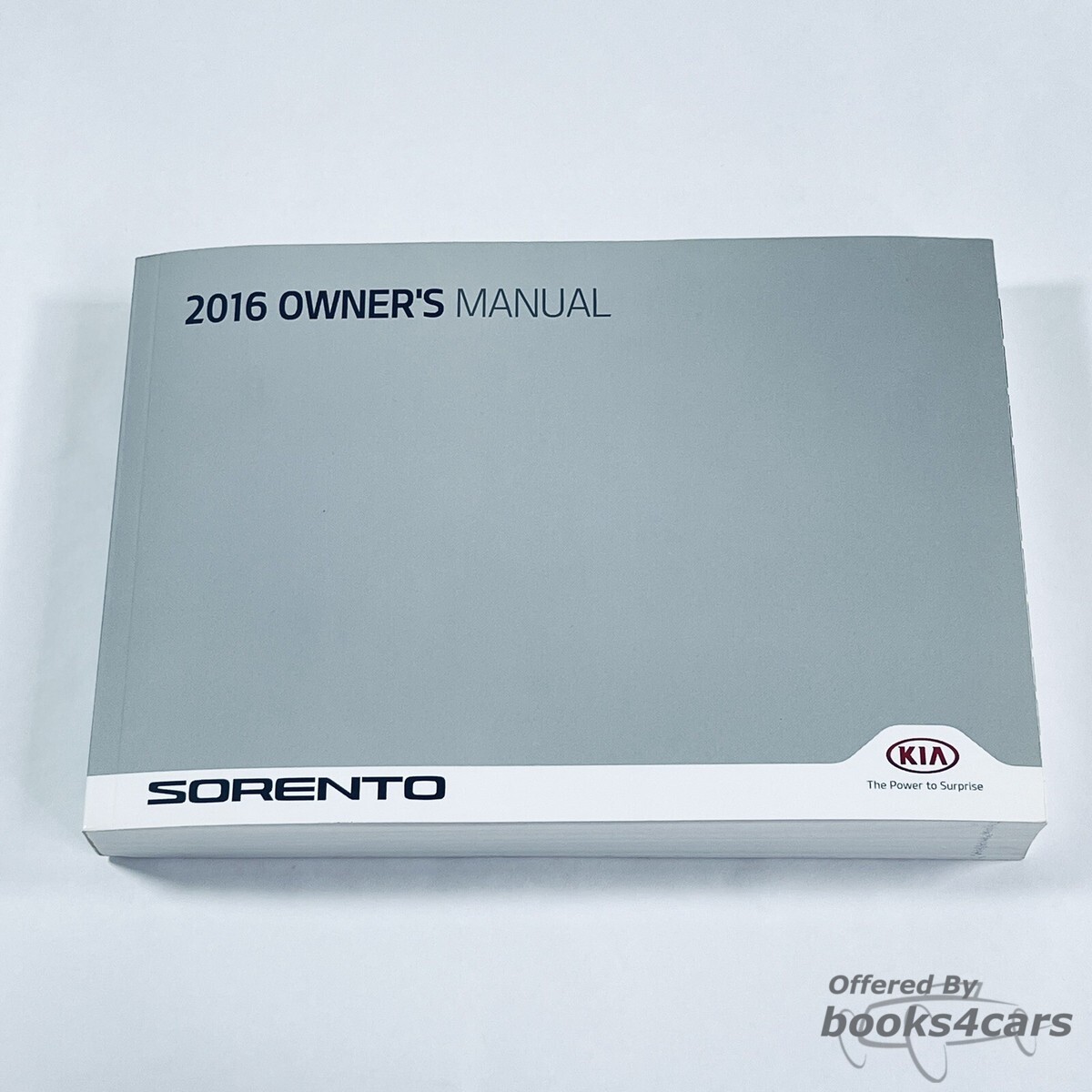 view cover of 2016 Sorento Owners Manual by Kia