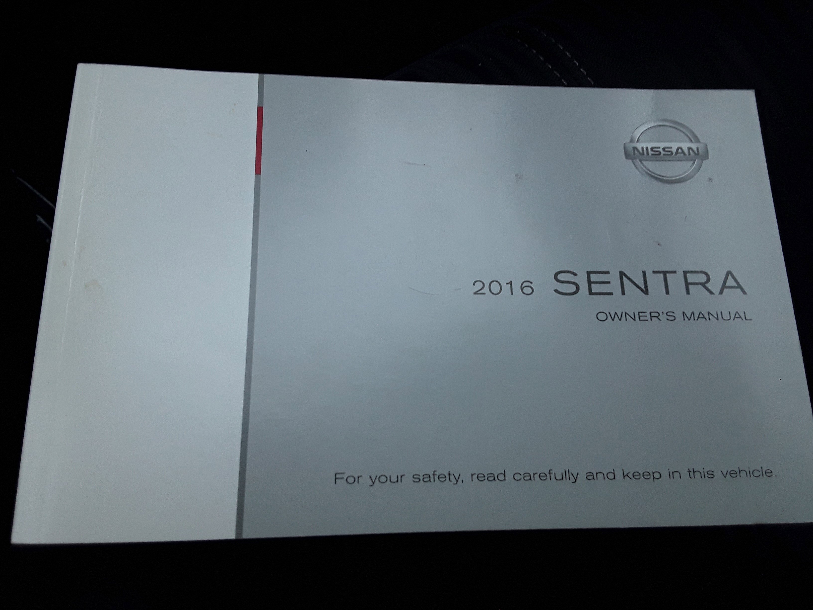 view cover of 2016 Sentra owners manual by Nissan