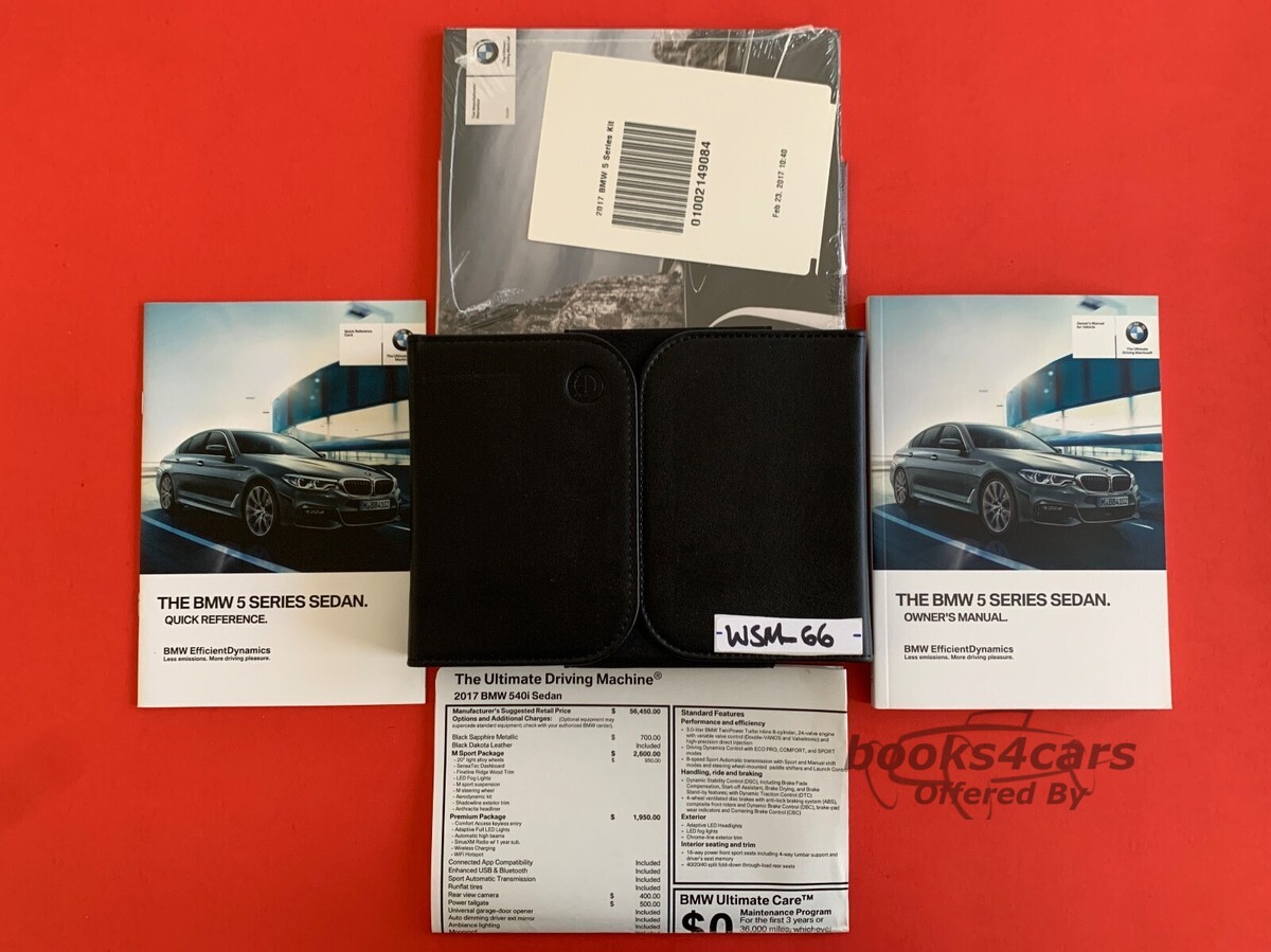 view cover of 2017 5 Series Owners Manual by BMW 5 series